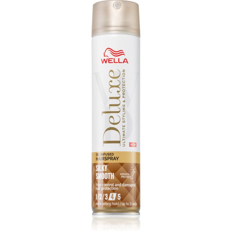 Wella Deluxe Silky Smooth регенериращ лак за коса за екстра силна 250 мл.