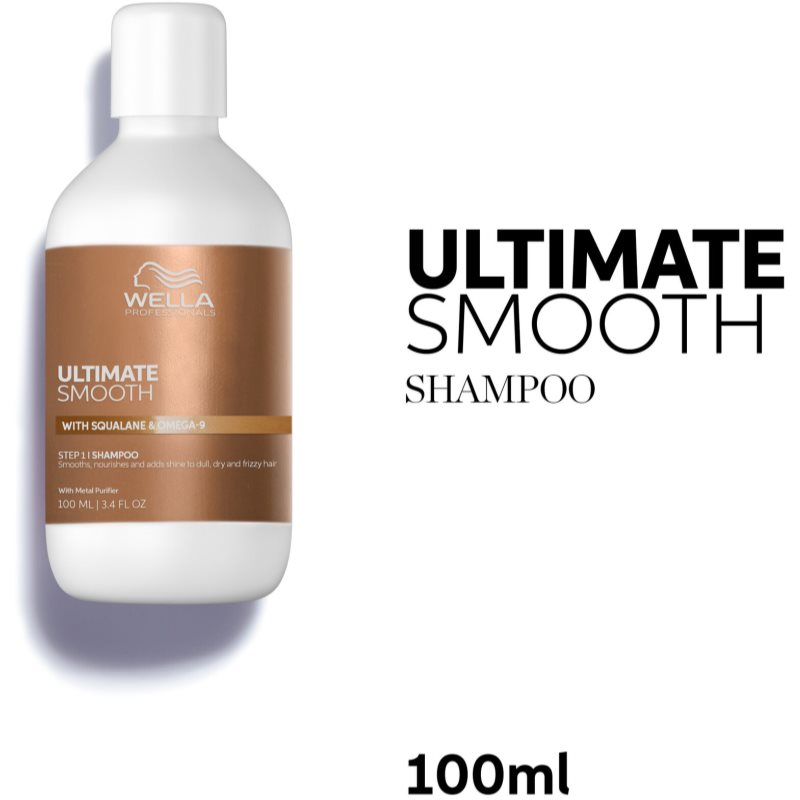 Wella Professionals Ultimate Smooth Shampoo интензивен подхранващ шампоан за блясък и мекота на косата 100 мл. на ниска цена