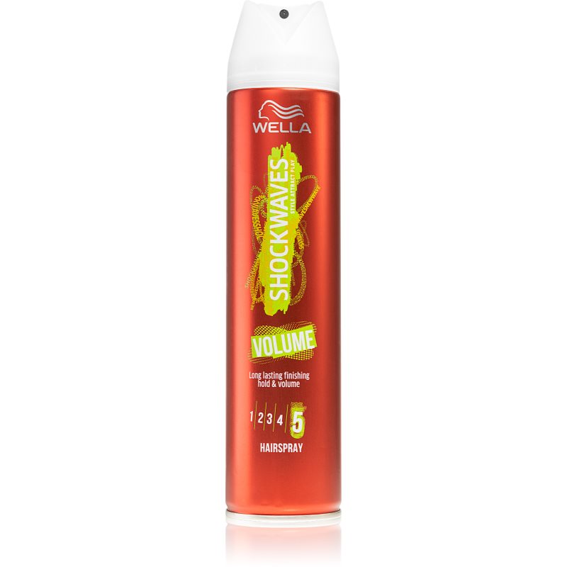 Wella Shockwaves Volume лак за коса с екстра силна фиксация за обем 250 мл.