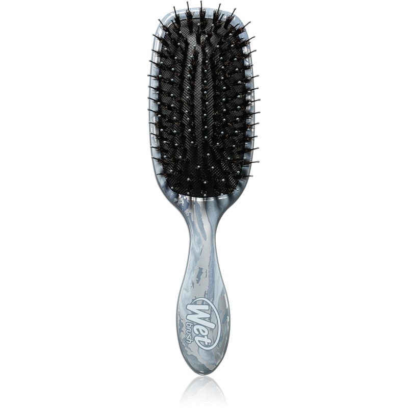 Wet Brush Shine Enhancer Четка за коса с косми от глиган Metalic marble - silver 1 бр.