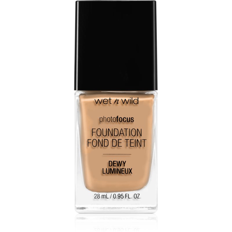 Wet n Wild Photo Focus лек хидратиращ фон дьо тен за озаряване на лицето цвят Golden Beige 28 мл.