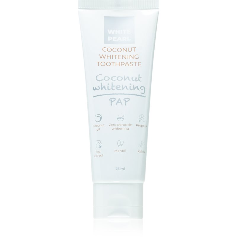 White Pearl PAP Coconut Whitening избелваща паста за зъби 75 мл.