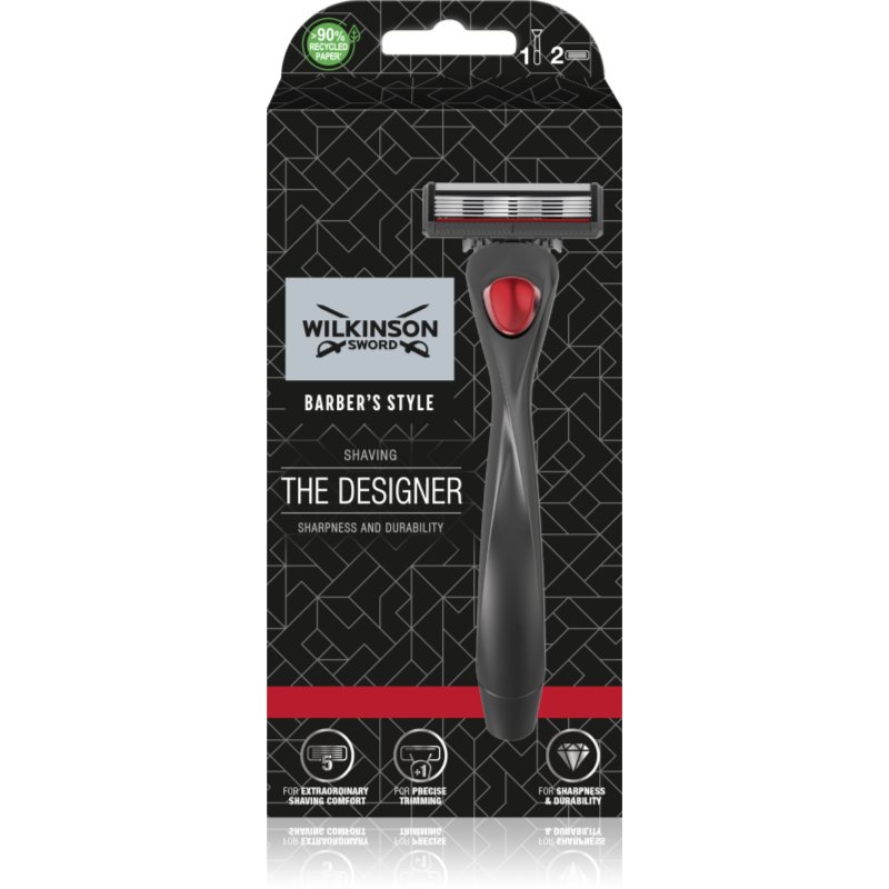 Wilkinson Sword Barbers Style The Architect самобръсначка + 2 резервни глави на ниска цена
