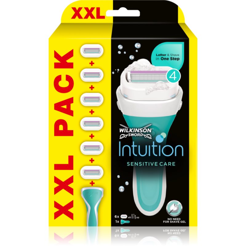 Wilkinson Sword Intuition Sensitive Care самобръсначка + резервни глави 1 бр. на ниска цена
