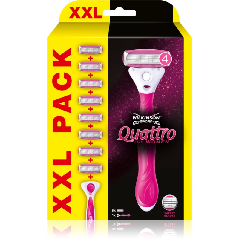 Wilkinson Sword Quattro for Women Aloe & Vit. E Резервни остриета 8 на ниска цена