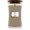 Woodwick Cashmere ароматна свещ с дървен фитил 609