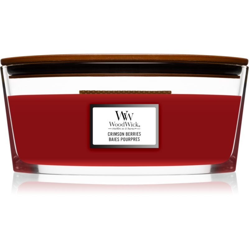 Woodwick Crimson Berries ароматна свещ с дървен фитил (hearthwick) 453