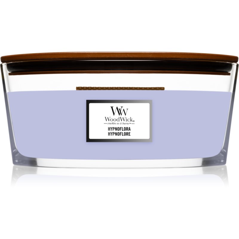 Woodwick Hypnoflora ароматна свещ с дървен фитил (hearthwick) 453 гр.