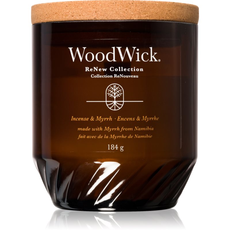 Woodwick Incense & Myrrh ароматна свещ 184 гр.