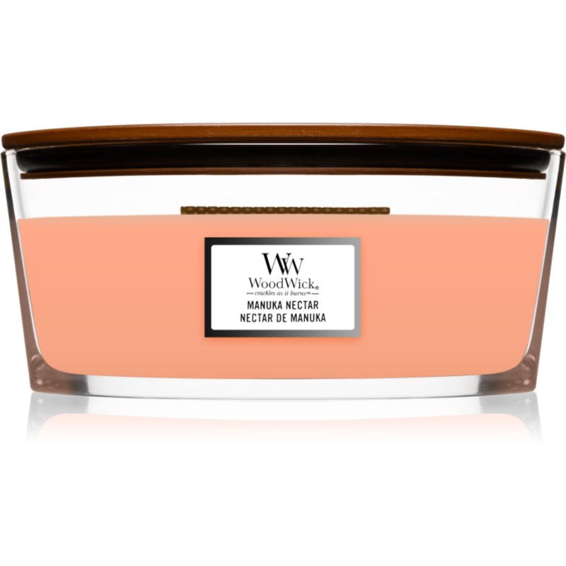 Woodwick Manuka Nectar ароматна свещ с дървен фитил (hearthwick) 453