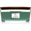 Woodwick Mint Leaves & Oak ароматна свещ с дървен фитил (hearthwick) 453
