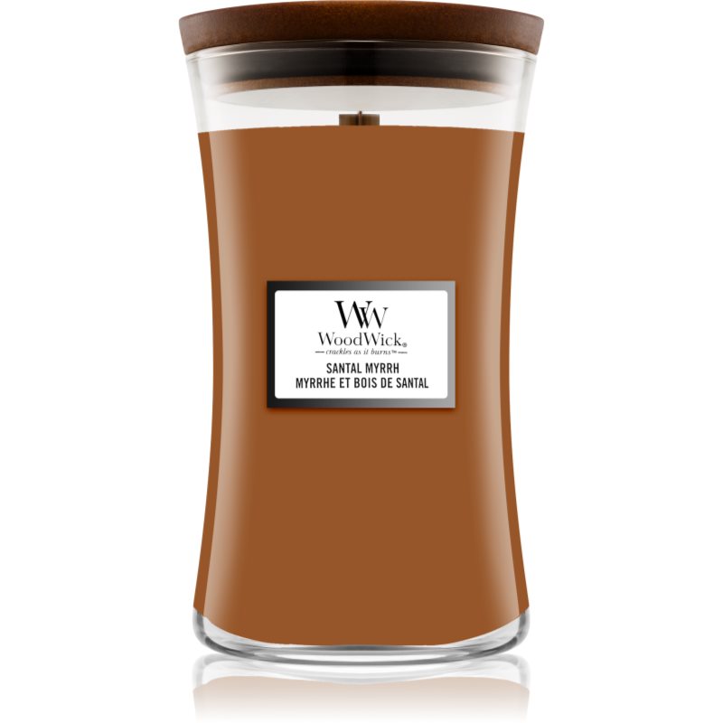 Woodwick Santal Myrrh ароматна свещ 610 гр.