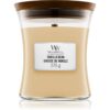 Woodwick Vanilla Bean ароматна свещ с дървен фитил 275 гр.