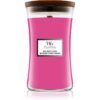 Woodwick Wild Berry & Beets ароматна свещ с дървен фитил 609