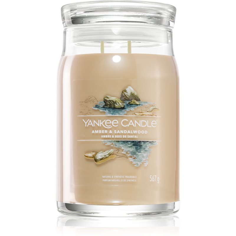 Yankee Candle Amber & Sandalwood ароматна свещ 567 гр.