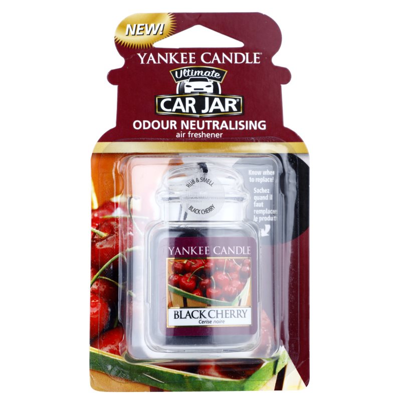 Yankee Candle Black Cherry aроматизатор за автомобил закачащ се 1 бр.