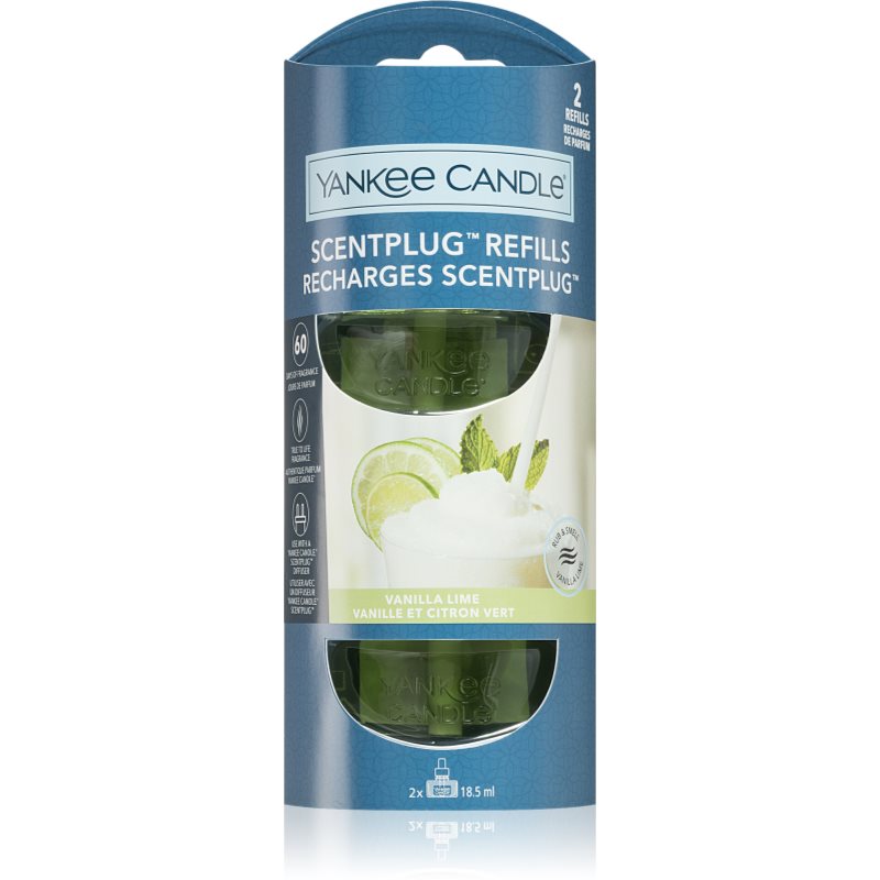 Yankee Candle Vanilla Lime Refill пълнител за електрически дифузер 2x18