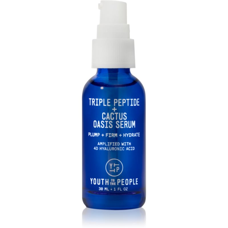 Youth To The People Oasis Triple Peptide + Cactus Serum серум за лице на лицето и шията 30 мл.