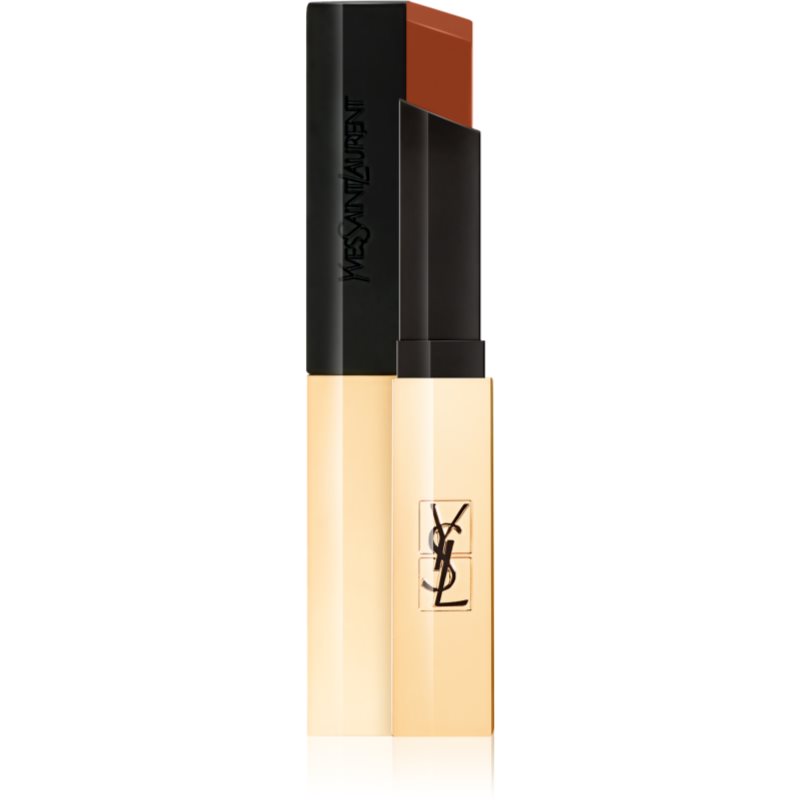 Yves Saint Laurent Rouge Pur Couture The Slim тънко матиращо червило с кожен ефект цвят 38 2