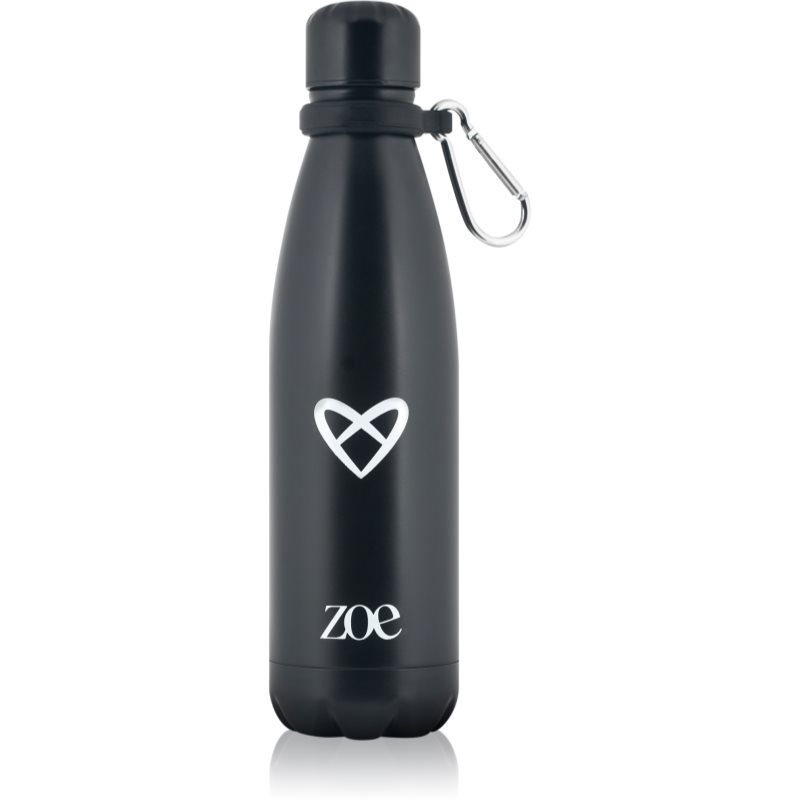 ZOE Heart Logo Stainless Steel Bottle неръждаема бутилка за вода боя Black 500 мл.