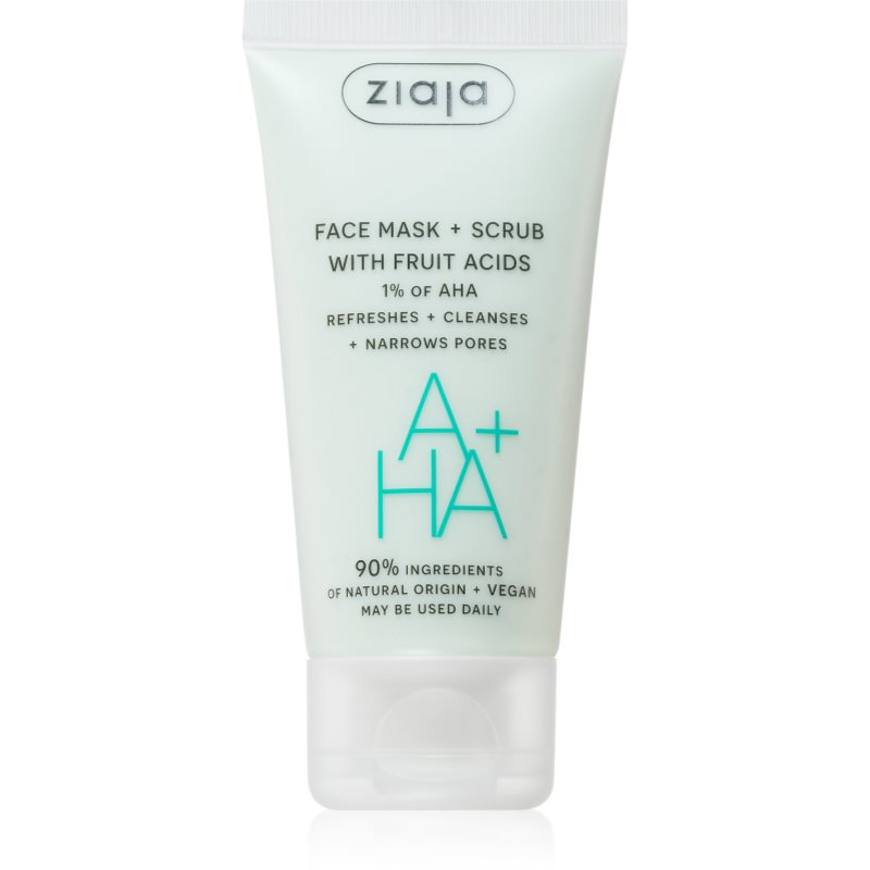 Ziaja Face Mask + Scrub with Fruit Acids пилинг маска 55 мл.
