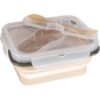 Zopa Silicone Lunch Box Small комплект за хранене Sand Beige 15x7