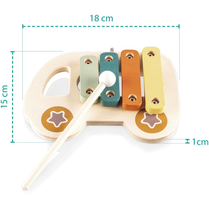 Zopa Wooden Xylophone ксилофон Car 1 бр. на ниска цена