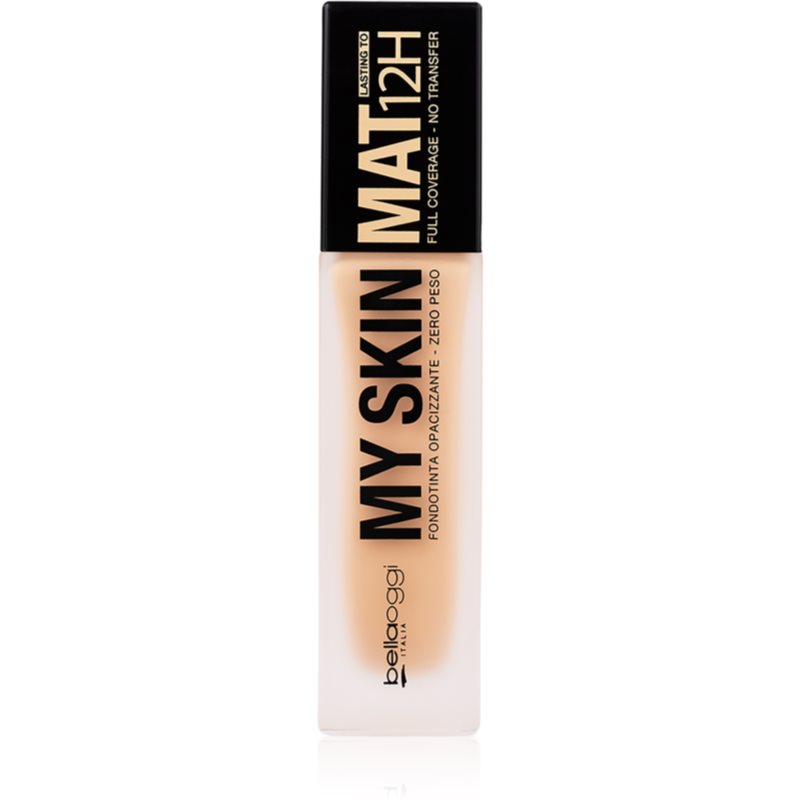 bellaoggi My Skin Mat 12H дълготраен матиращ фон дьо тен цвят Cool Nude 30 мл.