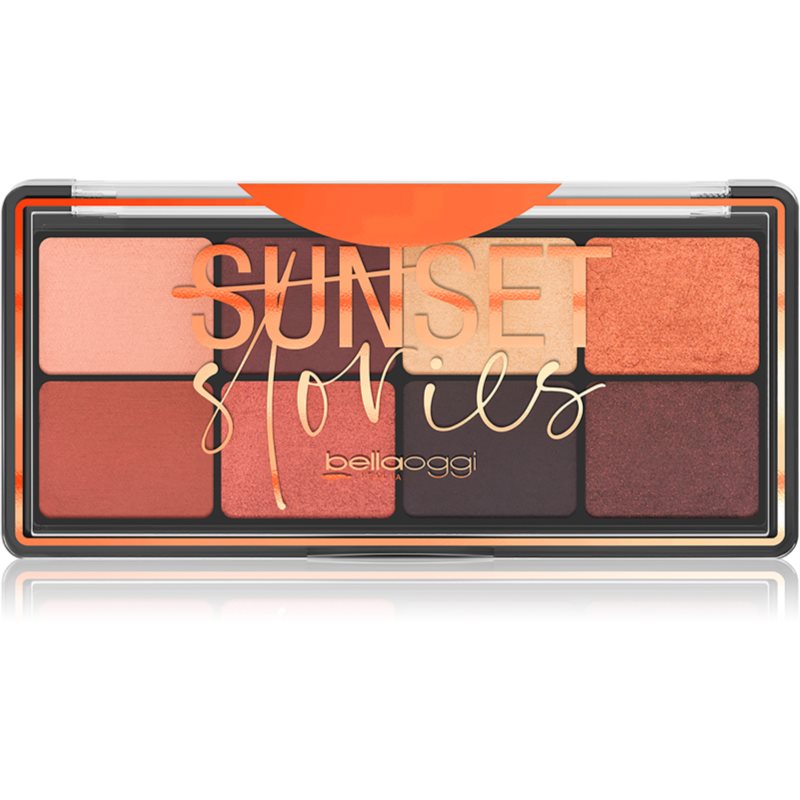 bellaoggi Sunset Stories палитра сенки за очи 8 броя цвят Deep Nude 9.5 гр.
