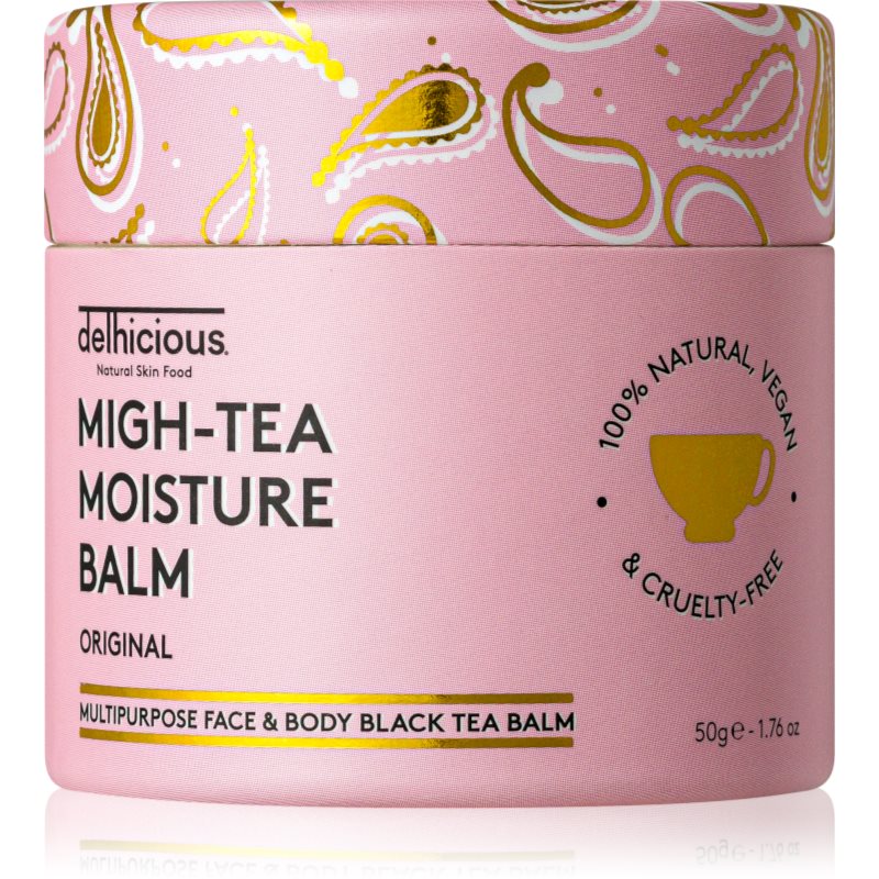 delhicious MIGH-TEA MOISTURE BALM мултифункционален балсам за много суха и чувствителна кожа 50 гр.
