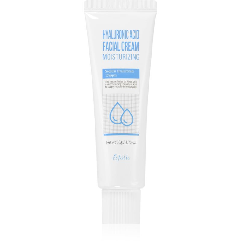 esfolio Hyaluronic Acid Moisturizing хидратиращ крем за лице с хиалуронова киселина 50 мл.