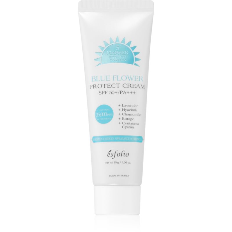 esfolio Protect Cream Blue Flower хидратиращ защитен крем SPF 50+ 30 гр.