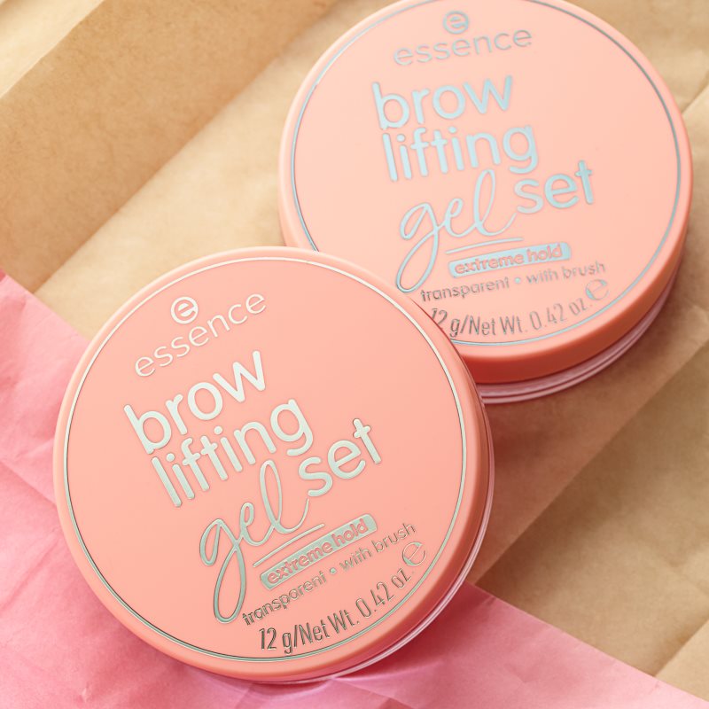 essence Brow Lifting Gel Set фиксиращ гел за вежди с четка 12 гр. на ниска цена
