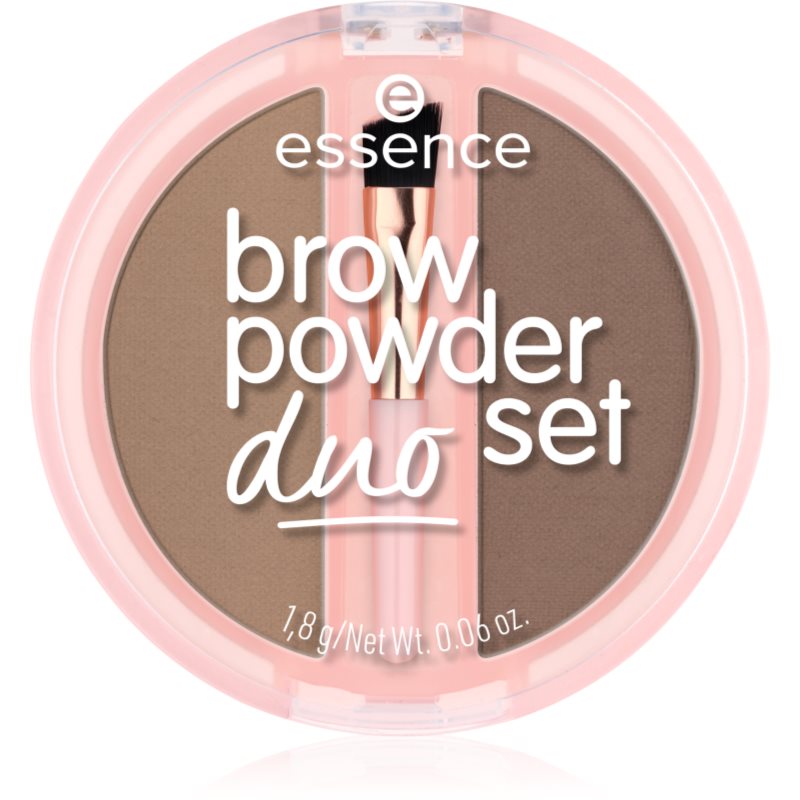 essence Brow Powder Duo комплект за вежди цвят 01 Light 1.8 гр.
