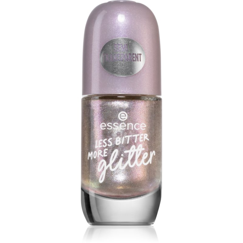 essence Gel Nail Colour лак за нокти цвят Less Bitter More Glitter 8 мл.