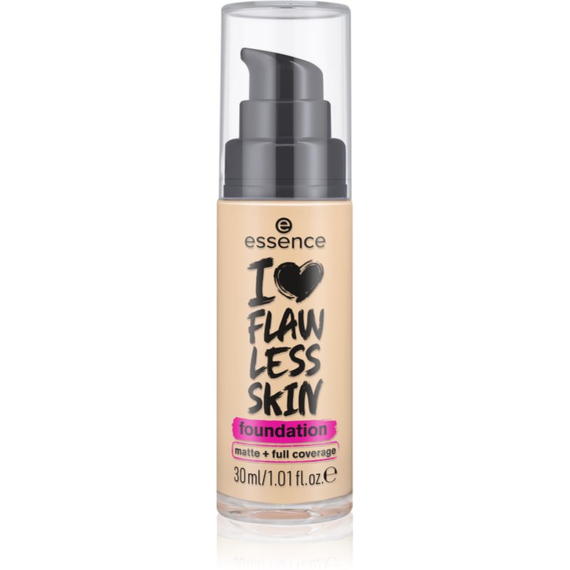 essence I LOVE FLAWLESS SKIN фон дьо тен с матиращ ефект цвят 30 - Dark Porcelain 30 мл.