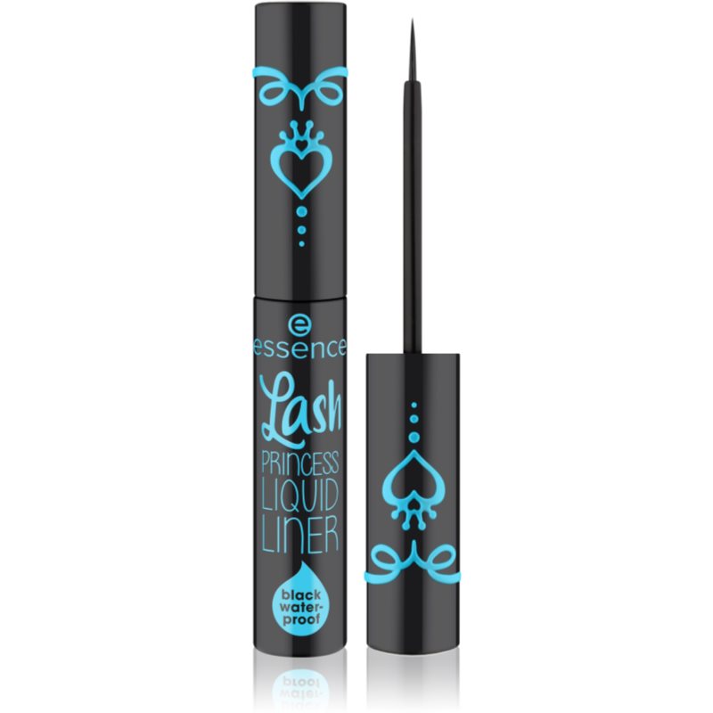 essence Lash PRINCESS течни очни линии цвят Black 3 мл.