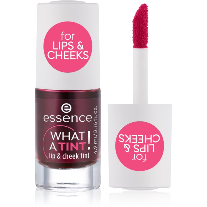 essence WHAT A TINT! течен руж и блясък за устни цвят 01 Kiss From A Rose 4.9 мл.