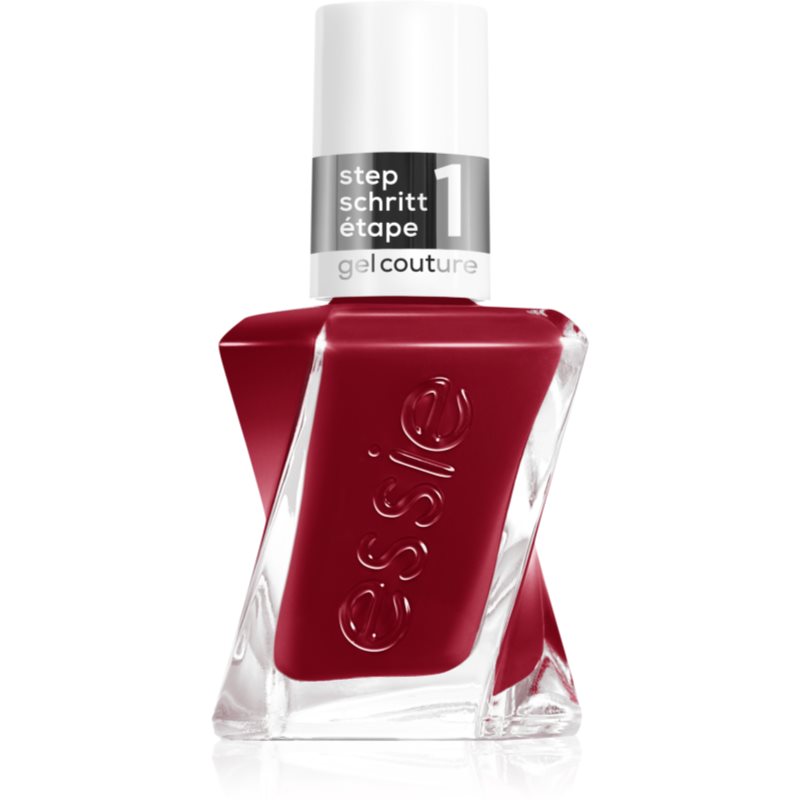 essie gel couture 2.0 лак за нокти с гел ефект цвят 509 paint the gown red 13