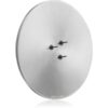 ester & erik accessories candle plates свещник за ароматна свещ matt silver 9 см