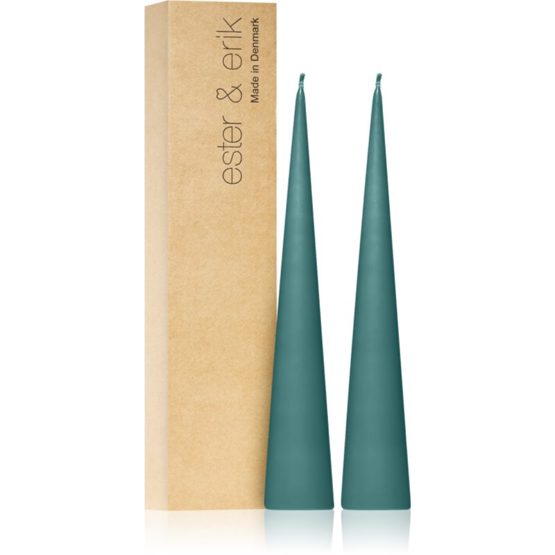 ester & erik cone candles agave (no. 02) свещ 2x25 см на ниска цена