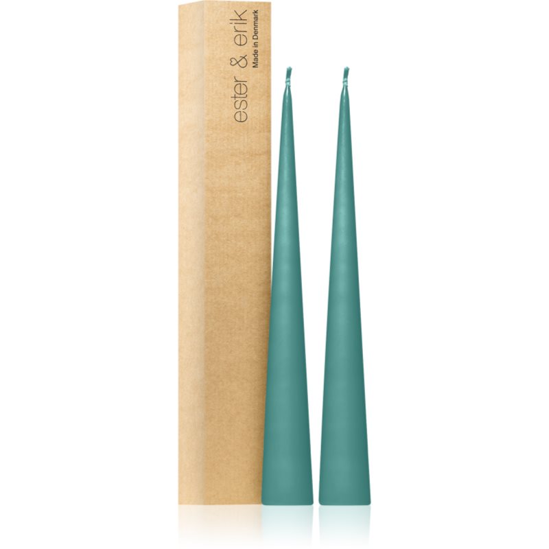 ester & erik cone candles agave (no. 02) свещ 2x37 см на ниска цена