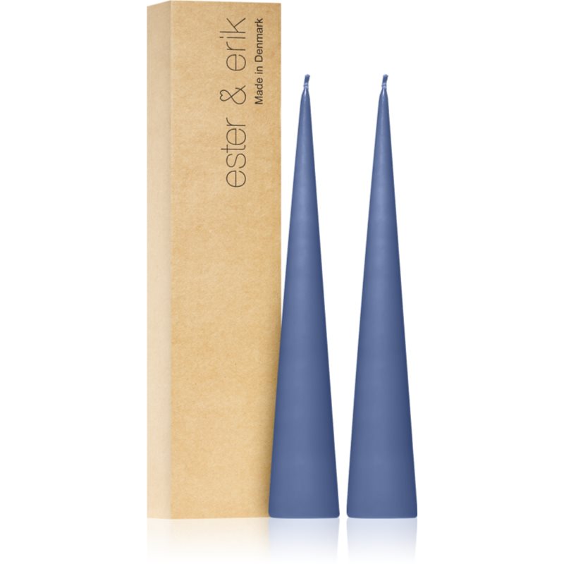 ester & erik cone candles icy lavender (no. 05) свещ 2x25 см на ниска цена