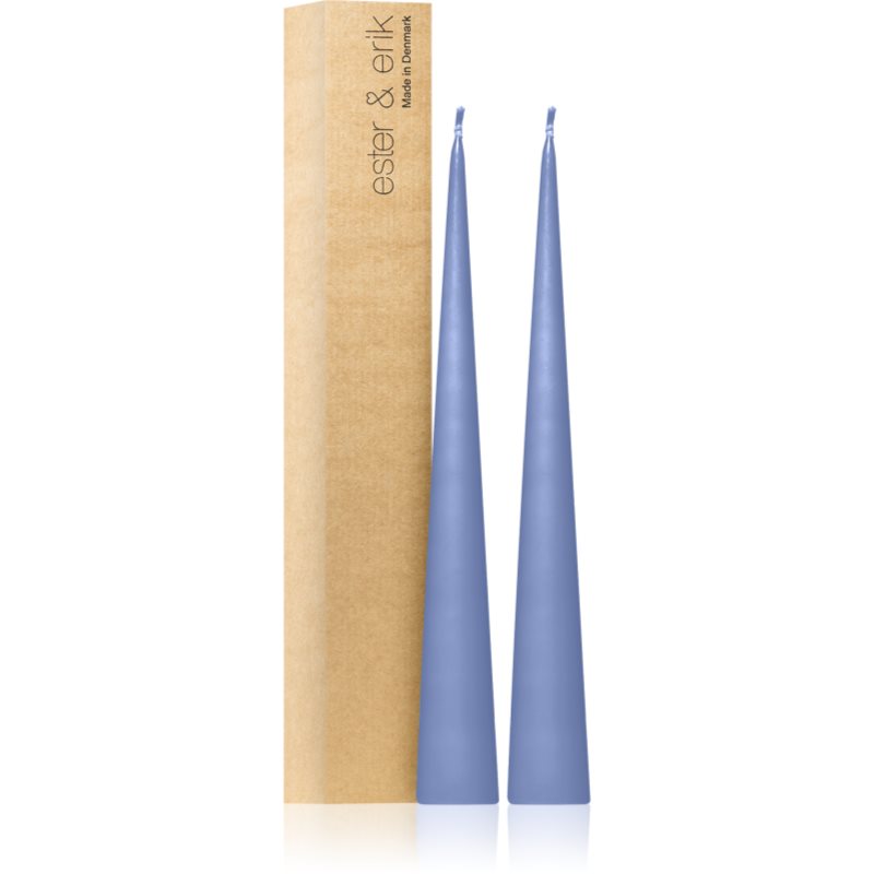 ester & erik cone candles icy lavender (no. 05) свещ 2x37 см на ниска цена