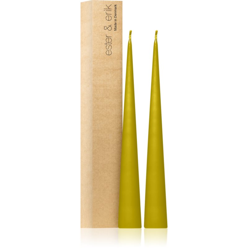 ester & erik cone candles pure wasabi (no. 68/2) свещ 2x37 см на ниска цена
