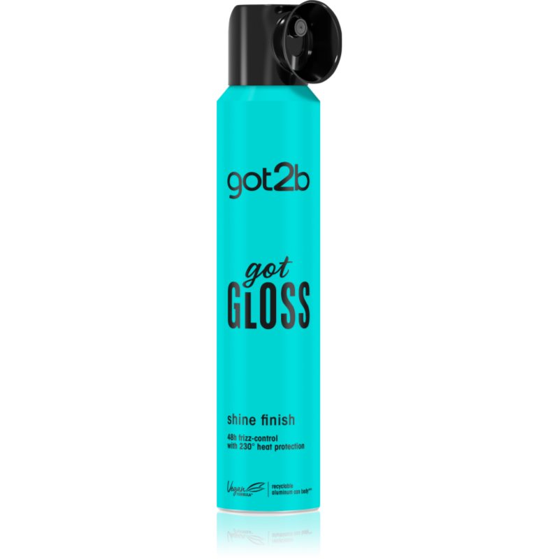got2b got Gloss Shine Finish спрей за защита на косата от топлината за блясък и мекота на косата 200 мл.