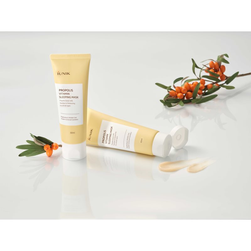 iUnik Propolis Vitamin нощна маска за възстановяване на кожата с мултивитаминен комплекс 60 мл. на ниска цена