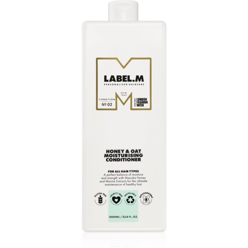 label.m Honey & Oat хидратиращ балсам за ежедневна употреба 1000 мл.