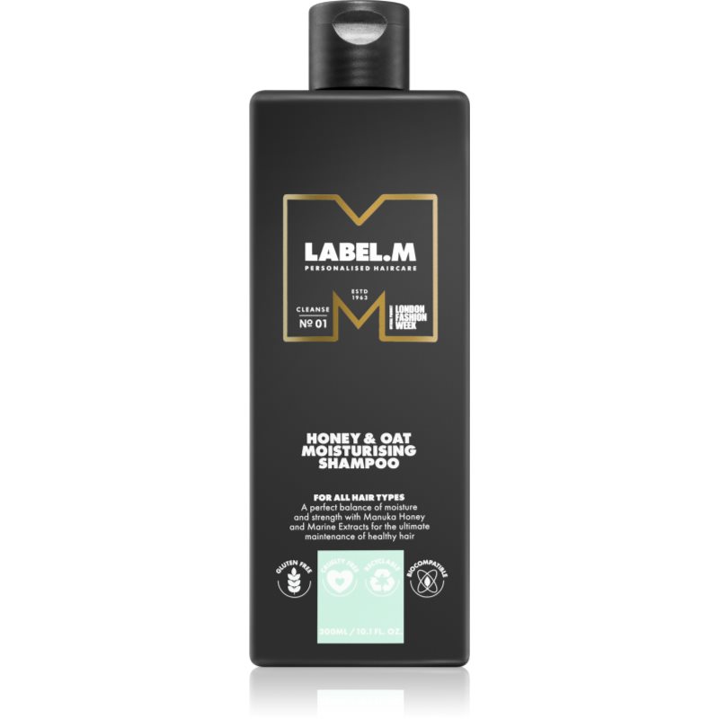 label.m Honey & Oat хидратиращ шампоан за ежедневна употреба 300 мл.