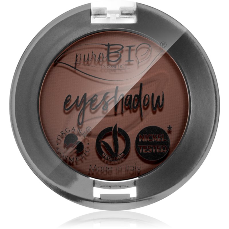 puroBIO Cosmetics Compact Eyeshadows сенки за очи цвят 03 Brown 2